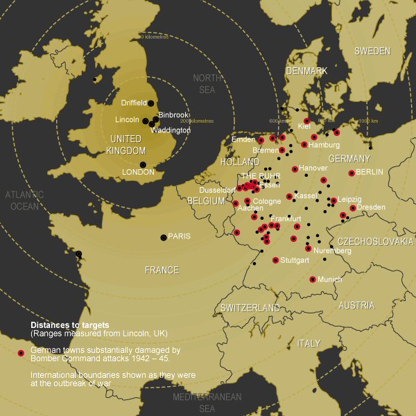 Major German Cities Destroyed by Bombing in the War