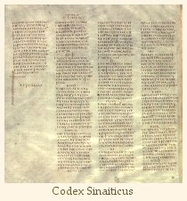 Codex Sinaiticus, end of Jeremiah and beginning of Lamentations