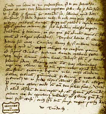 Tyndale's letter from prison