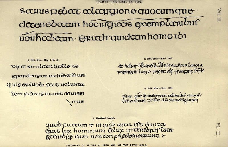 vulgate manuscript tracings