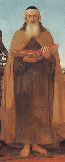 Detail from Ford Madox Brown, Wycliffe Reading his Translation of the New Testament to his Protector, John of Gaunt, 1847-48.