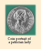 A coin struck to honor a lady of Caesar's house bears her portrait