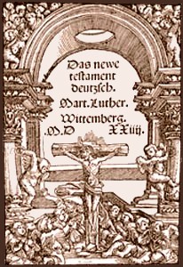 Title page of Luther's New Testament, 1524.